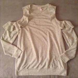 Cold shoulder maternity top